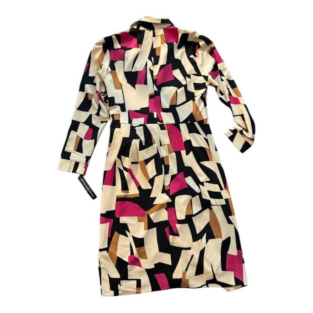 Stylish Multicolor Wrap Dress - Picture 2 of 5